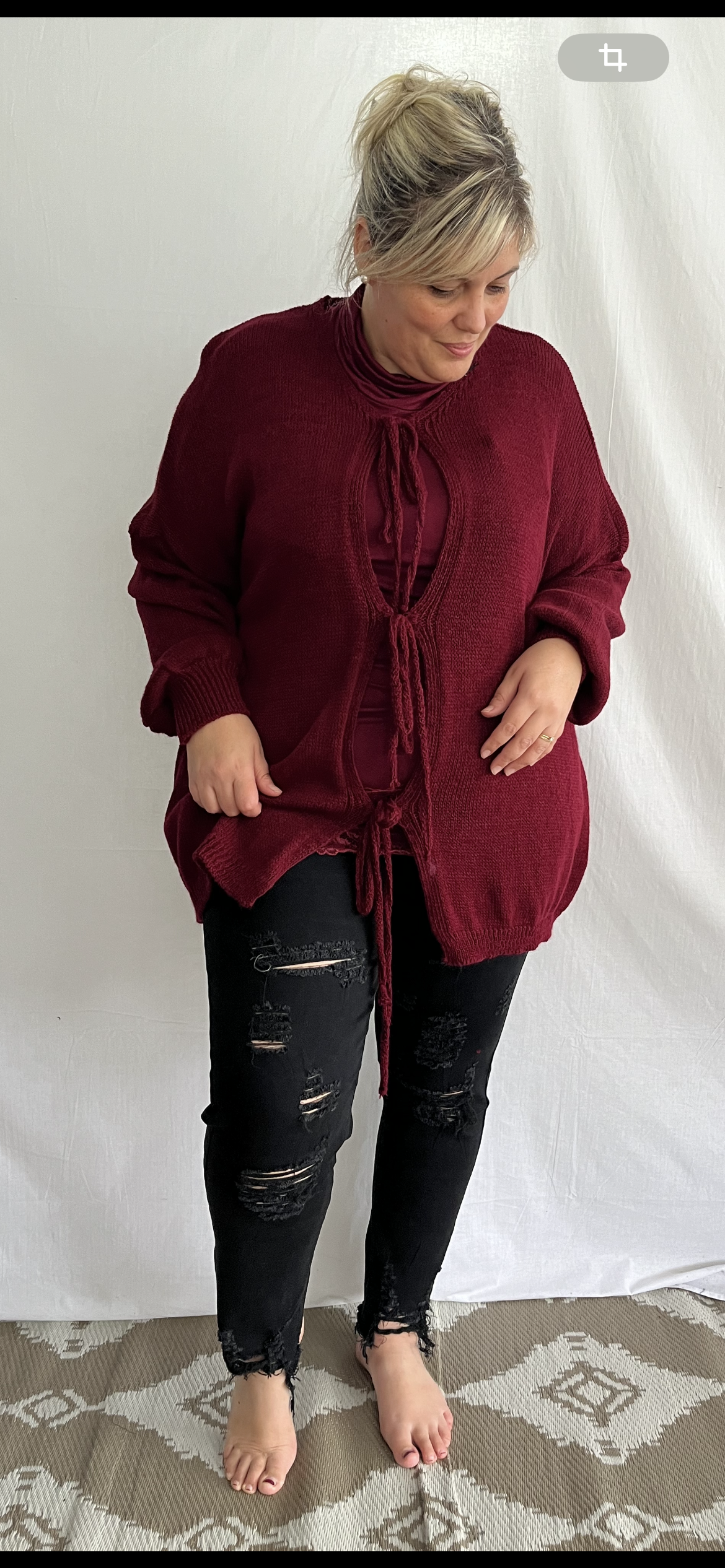 Jegging noir destroy