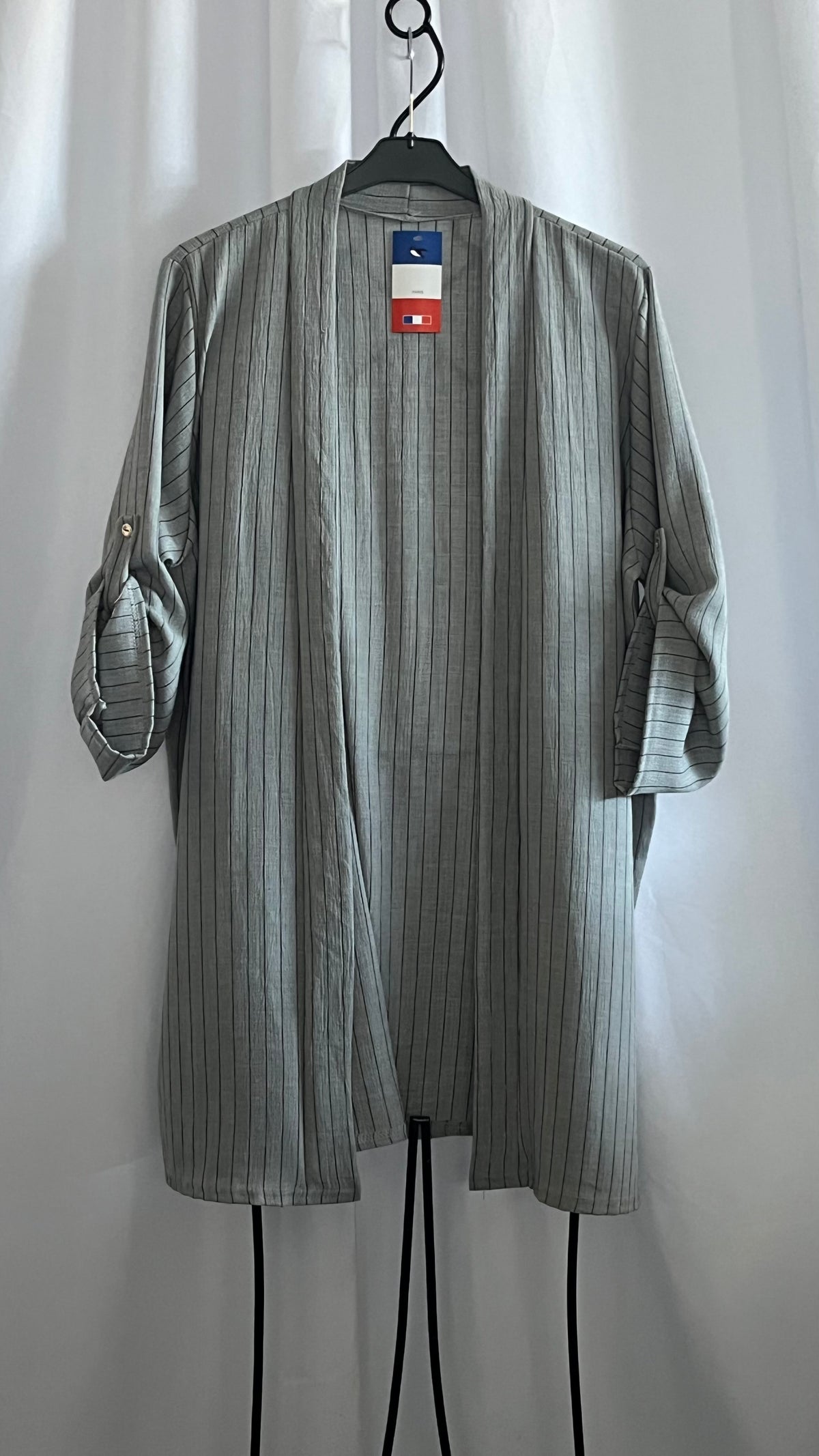 Veste kimono rayé