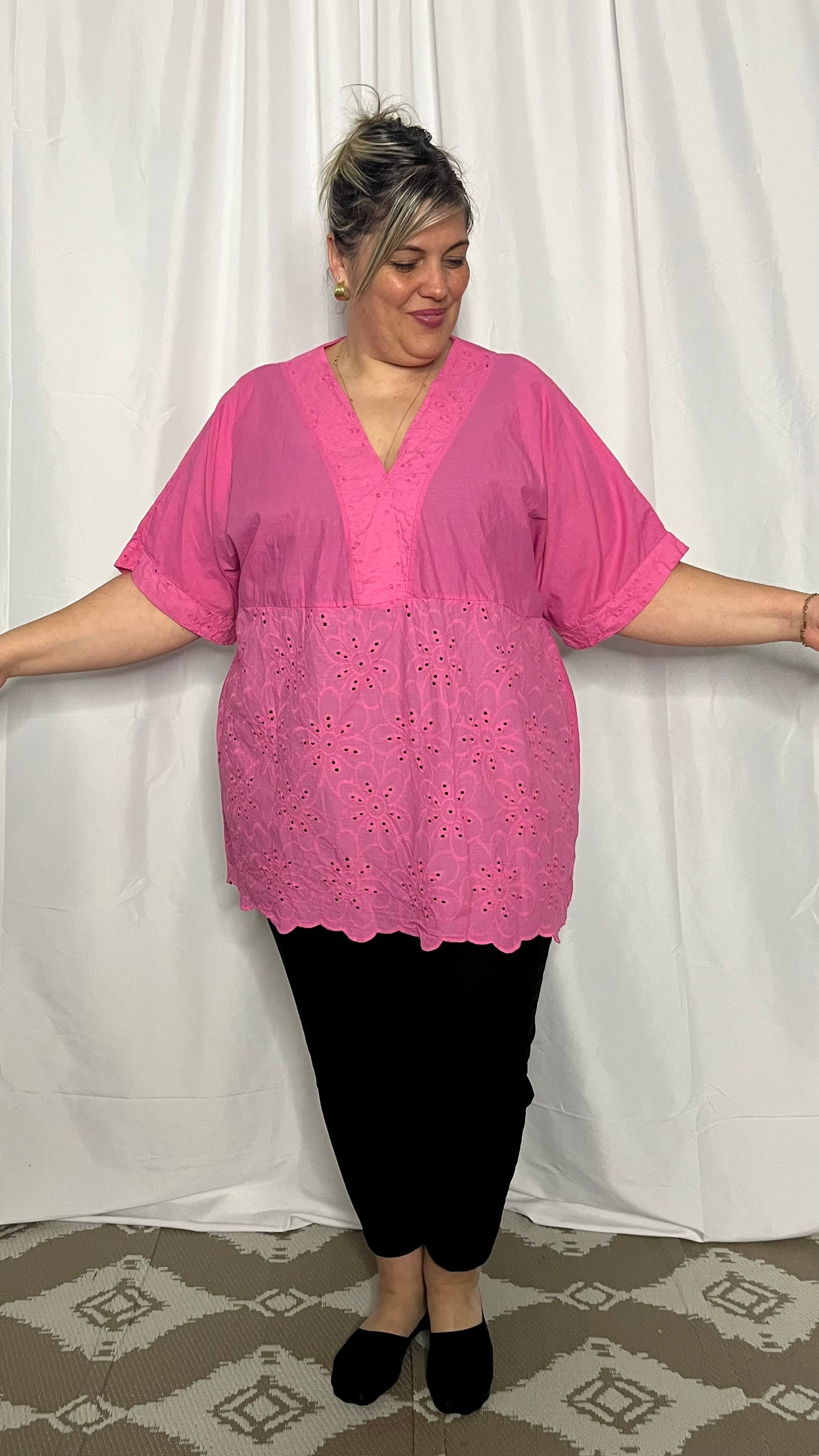 Tunique broderie anglaise