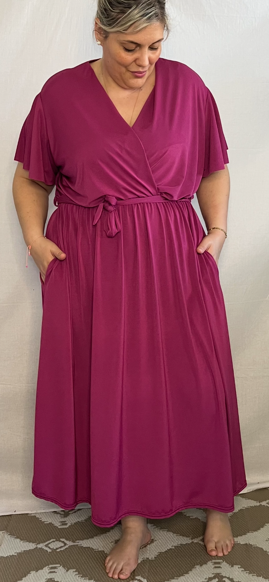 Robe sierra longue unie