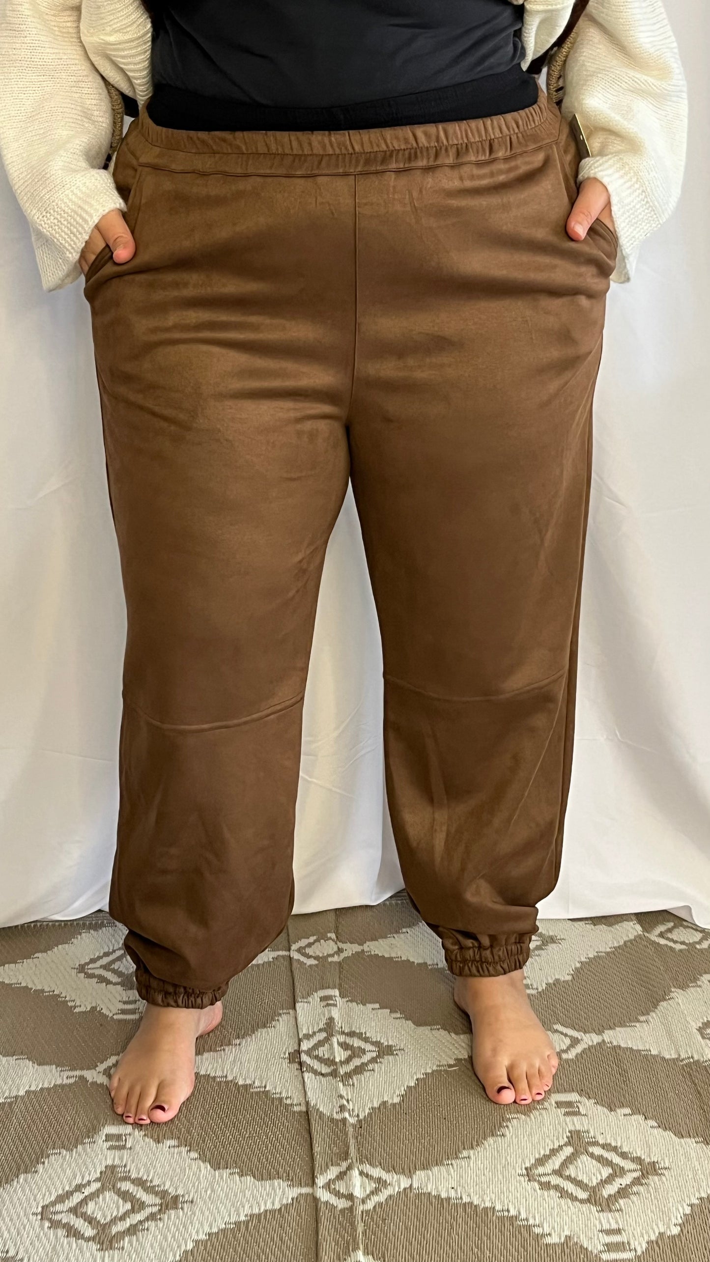 Pantalon suédine