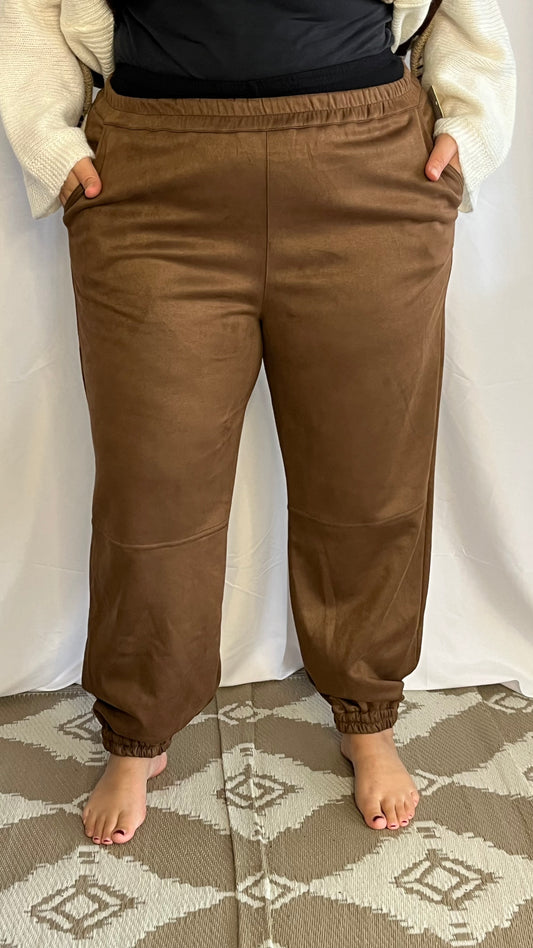 Pantalon suédine