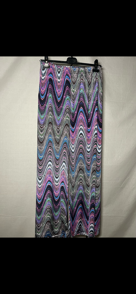 Pantalon fluide zig zag