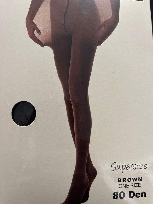 Collant opaque marron