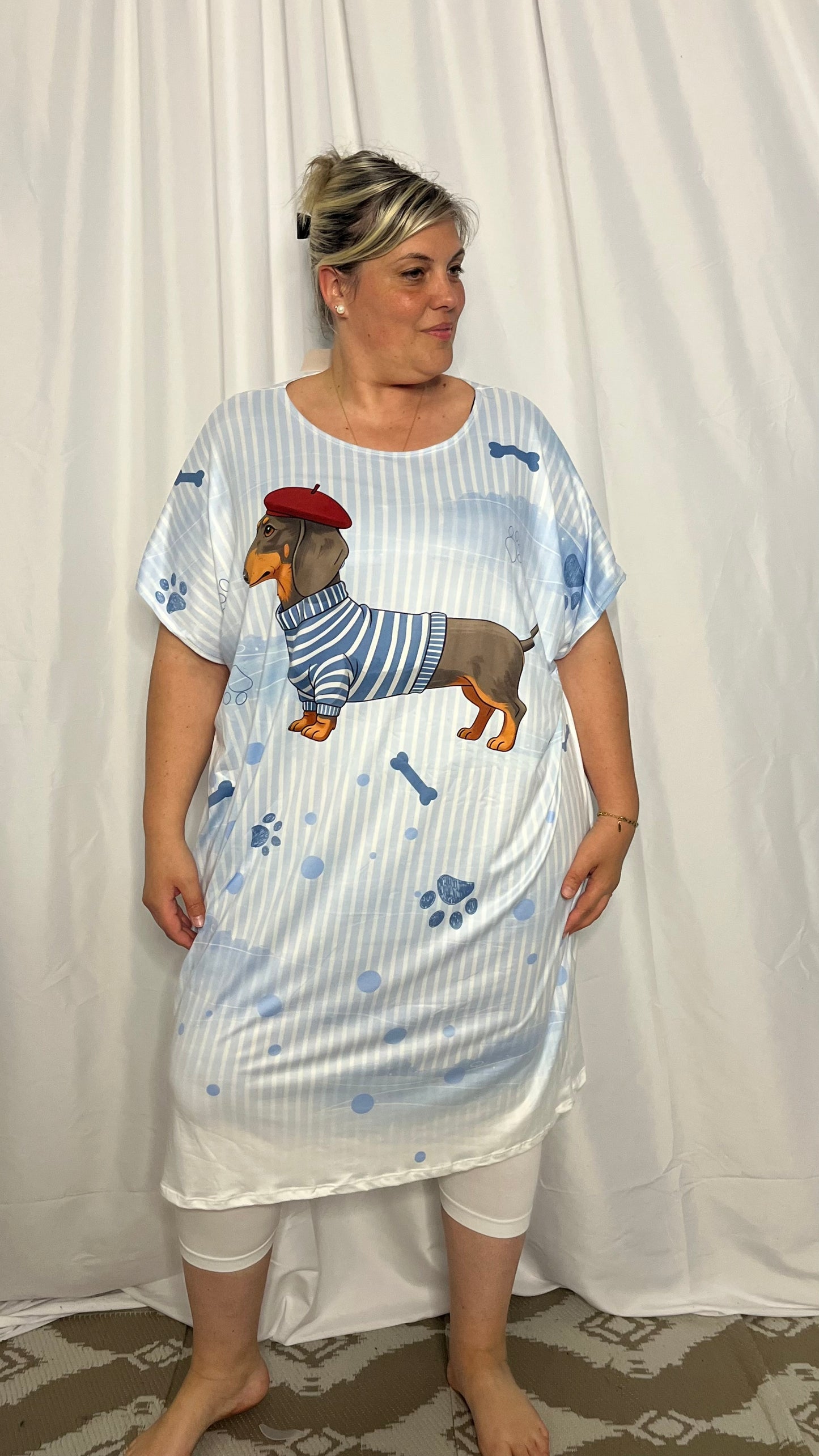 Chemise de nuit teckel