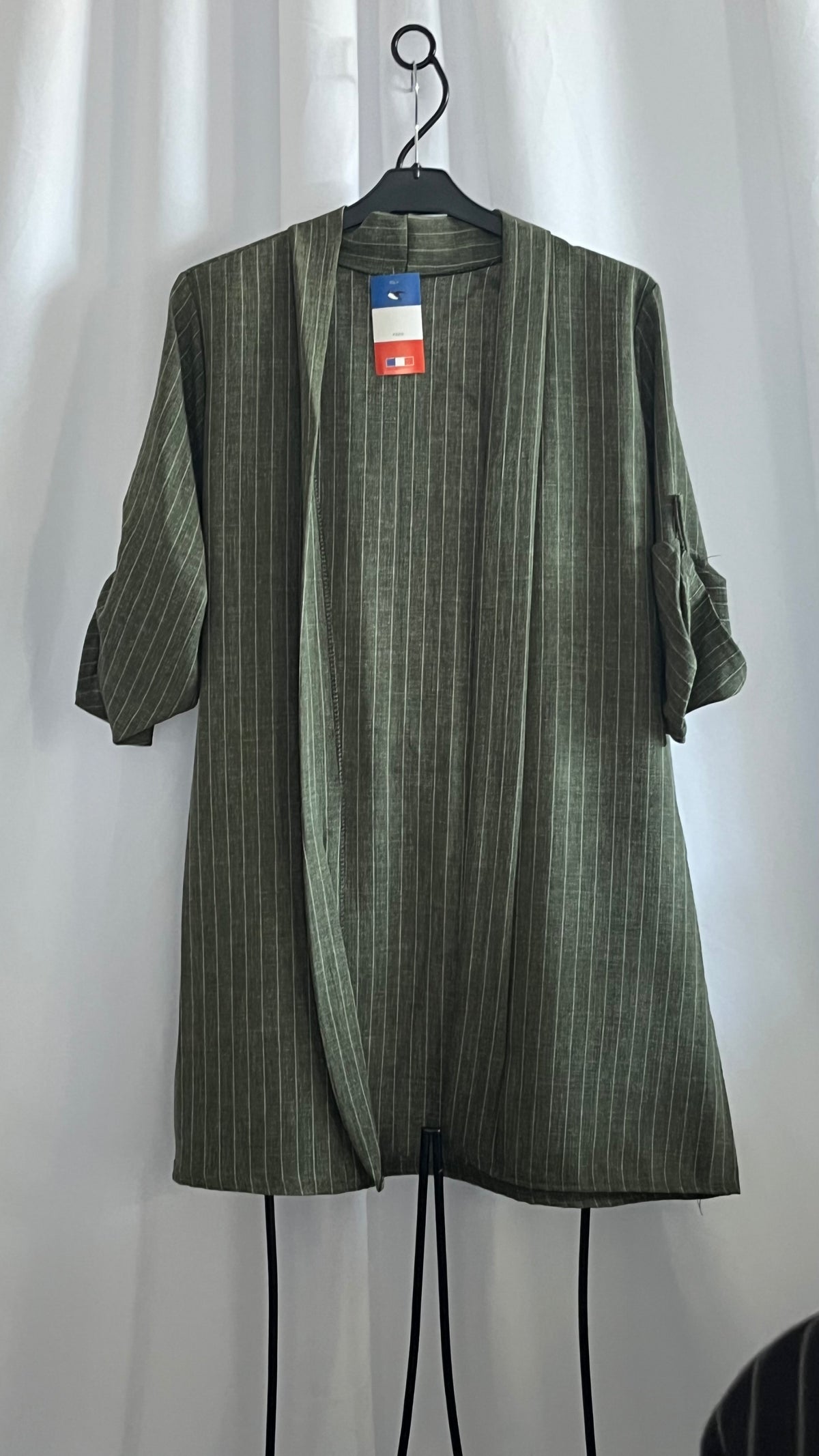 Veste kimono rayé