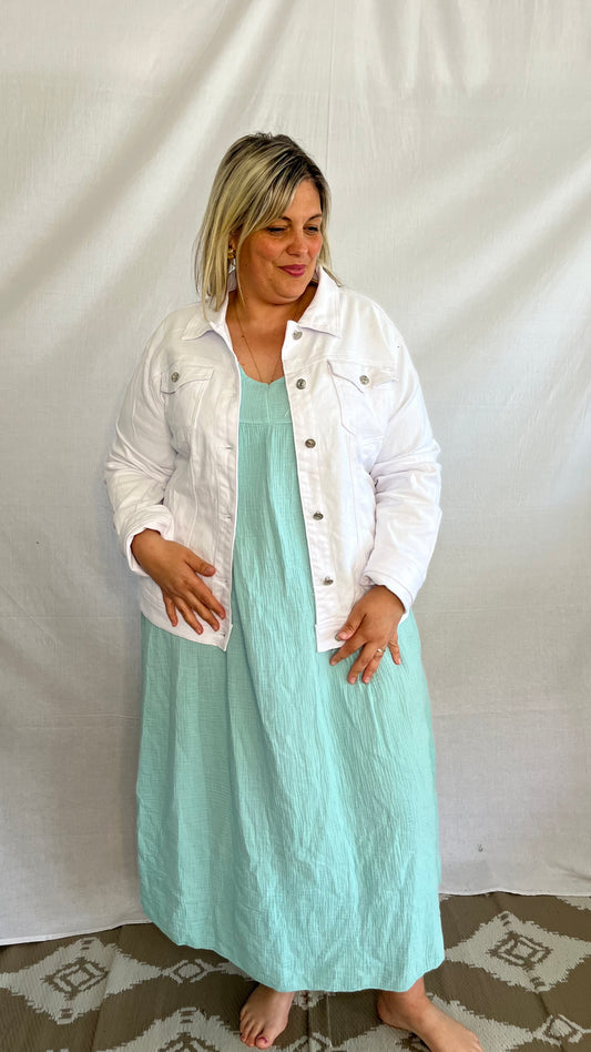 Veste en jeans blanche